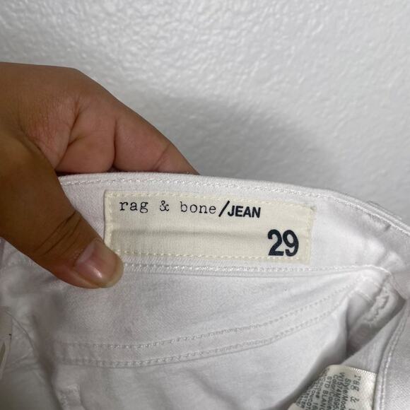 Rag & Bone Womens Jeans Size 29 White Denim Studded Skinny Leg Casual - Picture 3 of 15